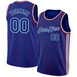 Custom City Edition Basketball Jersey - Personalized Royal Red-White Team Name and Number Personalized Royal Red-White Authentic