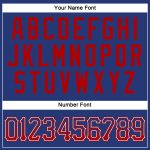 Custom Name and Number Authentic Drift Fashion Baseball Jersey - Personalized Red and White Team Jersey Personalized Royal
