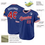 Custom Name Number Authentic Red-White Baseball Jersey - Personalized Throwback Team Jersey Personalized Royal Red-White