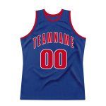Custom Royal Red White Basketball Jersey - Personalized Throwback Design with Name and Number Personalized Royal Red-White