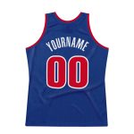 Custom Royal Red White Basketball Jersey - Personalized Throwback Design with Name and Number Personalized Royal Red-White