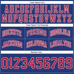 Custom Name and Number Personalized Red-White Throwback Basketball Shorts - Authentic Team Gear Personalized Royal Red-White