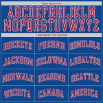 Personalized Authentic Rib-Knit Baseball Jersey Shirt in Royal Red-White Personalized Royal Red-White Authentic Throwback