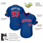 Custom Name and Number Authentic Baseball Jersey Shirt - Personalized Red and White Rib-Knit Throwback Design Personalized