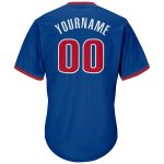Custom Name and Number Authentic Baseball Jersey Shirt - Personalized Red and White Rib-Knit Throwback Design Personalized