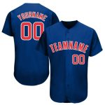 Custom Name and Number Personalized Baseball Jersey - Royal Red-White Team Jersey Personalized Royal Red-White Baseball Jersey