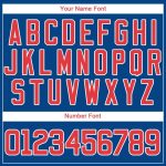 Custom Name and Number Personalized Baseball Jersey - Royal Red-White Team Jersey Personalized Royal Red-White Baseball Jersey