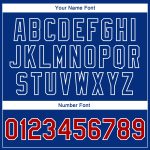 Custom Name and Number 3D Christmas Varsity Letterman Jacket in Royal Red-White - Personalized Full-Snap Bomber Jacket Personalized