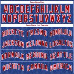 Custom Name and Number Basketball Jersey for Authentic City Edition, Royal Red-White Geometric Shapes with Side Stripes Personalized