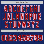 Custom Name Number Baseball Jersey - Personalized Authentic Red White Gold Team Jersey Personalized Royal Red White-Gold
