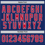 Custom Name and Number Royal Red-White Hockey Jersey - Personalized Team Gear Personalized Royal Red-White Hockey Jersey