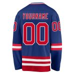 Custom Name and Number Royal Red-White Hockey Jersey - Personalized Team Gear Personalized Royal Red-White Hockey Jersey