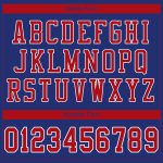 Personalized Authentic Football Jersey in Royal Red and White Mesh Personalized Royal Red-White Mesh Authentic Football Jersey