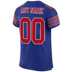 Personalized Authentic Football Jersey in Royal Red and White Mesh Personalized Royal Red-White Mesh Authentic Football Jersey