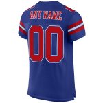 Custom Team Name Number Authentic Football Jersey - Personalized Royal Red-White Mesh Jersey Personalized Royal Red-White