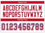 Custom Football Jersey with Personalized Name and Number in Royal Red-White Mesh Drift Design Personalized Royal Red-White