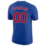 Custom Name Number Performance T-Shirt for Teams - Personalized Red and White Apparel Personalized Royal Red-White Performance