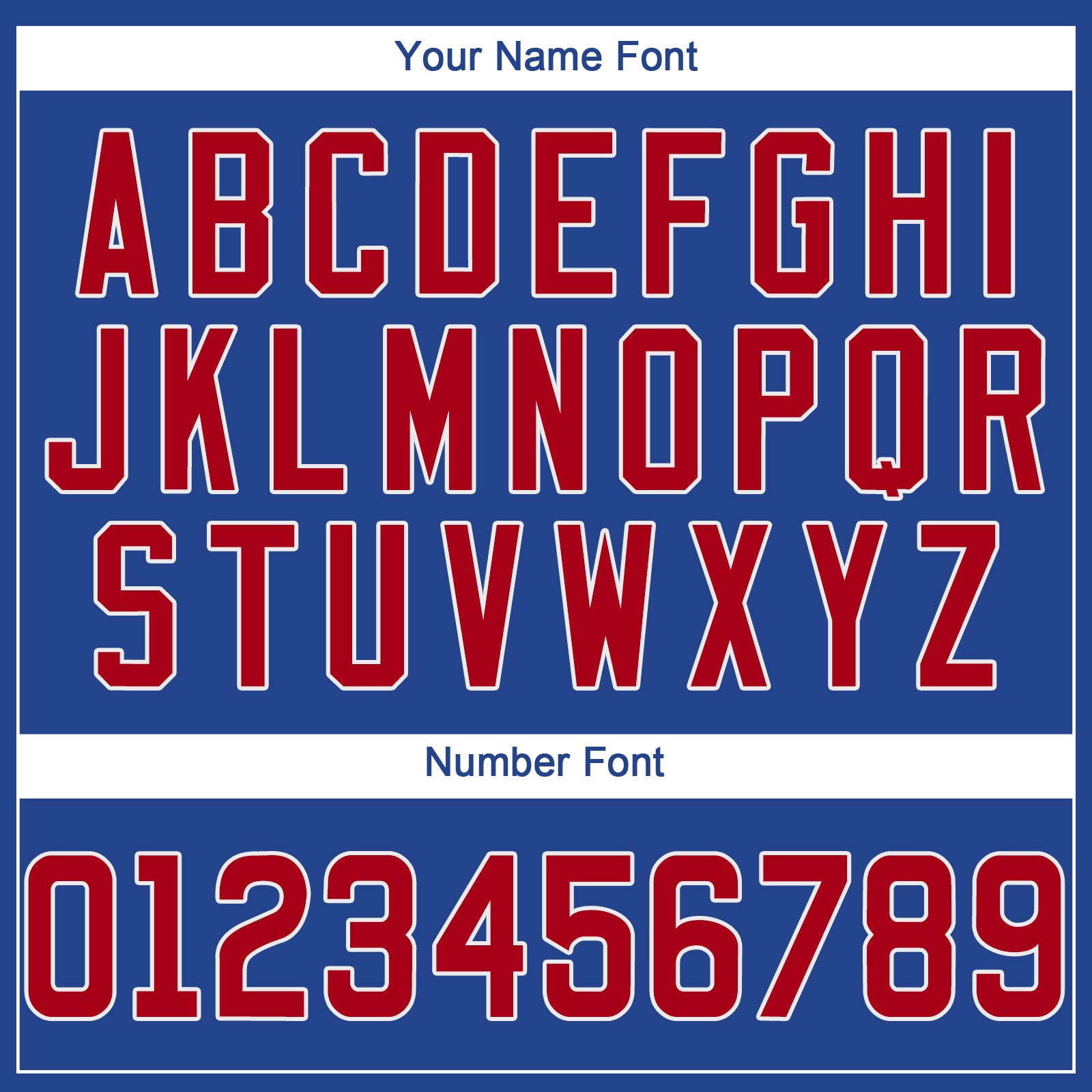 Personalized Royal Red-White Performance T-Shirt Team Custom Name and Number Custom Name Number Performance T-Shirt for Teams - Personalized Red and White Apparel Personalized Royal Red-White Performance - Image 3