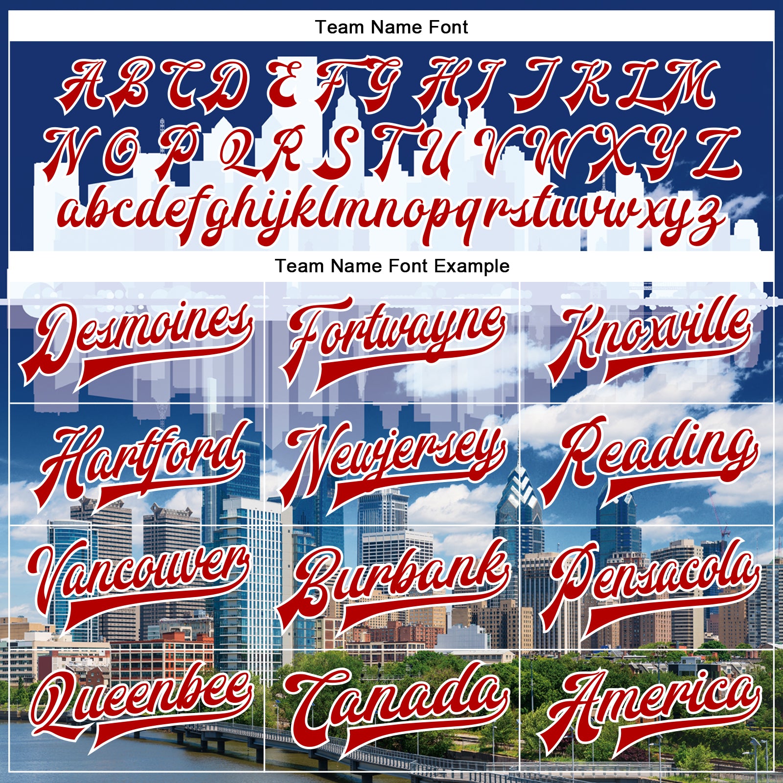 Personalized Royal Red-White Philadelphia Pennsylvania City Edition 3D Bomber Full-Snap Varsity Letterman Jacket Team Custom Name and Number Custom Philadelphia City Edition 3D Varsity Letterman Jacket - Personalized Red-White Bomber with Name & Number Personalized - Image 4