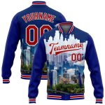 Custom Philadelphia City Edition 3D Varsity Letterman Jacket - Personalized Red-White Bomber with Name & Number Personalized