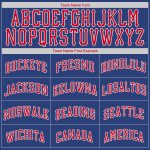 Custom Name and Number Basketball Jersey - Personalized Red-White Round Neck Rib-Knit Team Apparel Personalized Royal Red-White