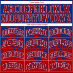 Personalized Basketball Jersey - Red & White Round Neck Sublimation Suit Personalized Royal Red-White Round Neck Sublimation