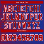 Custom Team Basketball Jersey - Personalized Red-White Round Neck Sublimation Suit with Name and Number Personalized Royal