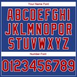 Custom Name and Number Basketball Jersey - Authentic City Edition Red-White Side Stripes Personalized Royal Red-White Side