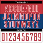 Custom Serbian Flag Soccer Jersey - Personalized Royal Red-White Uniform with Name and Number Personalized Royal Red-White