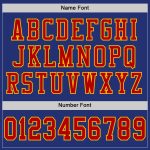 Custom Name and Number Mesh Football Jersey - Authentic Royal Red-Yellow Team Jersey Personalized Royal Red-Yellow Mesh Authentic