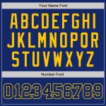 Personalized Authentic Baseball Jersey in Royal Gold - Custom Team Apparel Personalized Royal Royal-Gold Authentic Baseball