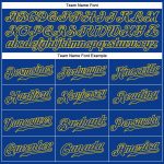 Custom Personalized Royal Gold Baseball Jersey with Name & Number - Authentic Team Apparel Personalized Royal Royal-Gold