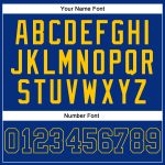 Custom Name and Number Personalized Royal Gold Baseball Jersey - Authentic Sleeveless Team Apparel Personalized Royal Royal-Gold