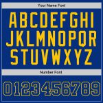 Custom Royal Gold Basketball Jersey with Personalized Name and Number - Authentic Throwback Team Design Personalized Royal