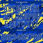 Custom Personalized Gold-Black 3D Pattern Varsity Letterman Jacket with Name & Number - Bomber Full-Snap Design Personalized