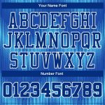 Personalized Royal Blue Sublimation Basketball Jersey with Custom Name and Number - Round Neck Team Suit Personalized Royal