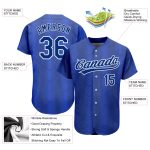 Personalized Custom Name and Number Authentic Baseball Jersey - Royal Navy 3D Pattern Design Personalized Royal Royal-Navy