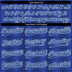 Personalized Custom Name and Number Authentic Baseball Jersey - Royal Navy 3D Pattern Design Personalized Royal Royal-Navy