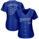 Personalized Custom Name and Number Authentic Baseball Jersey - Royal Navy 3D Pattern Design Personalized Royal Royal-Navy