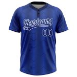 Custom Name Number Softball Jersey Unisex 3D Pattern Royal Navy Two-Button Personalized Team Apparel Personalized Royal Royal-Navy