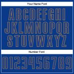 Custom Name and Number Authentic Baseball Jersey in Royal Old Gold - Personalized Team Apparel Personalized Royal Royal-Old