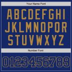 Custom Authentic Baseball Jersey - Personalized Royal-Old Gold Design Personalized Royal Royal-Old Gold Authentic Baseball