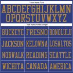 Custom Name and Number Authentic Football Jersey - Personalized Royal-Old Gold Mesh Team Jersey Personalized Royal Royal-Old