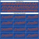 Custom Name and Number Authentic Baseball Jersey - Personalized Royal Orange Team Jersey Personalized Royal Royal-Orange