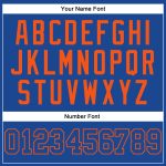 Custom Name and Number Authentic Baseball Jersey - Personalized Royal Orange Team Jersey Personalized Royal Royal-Orange