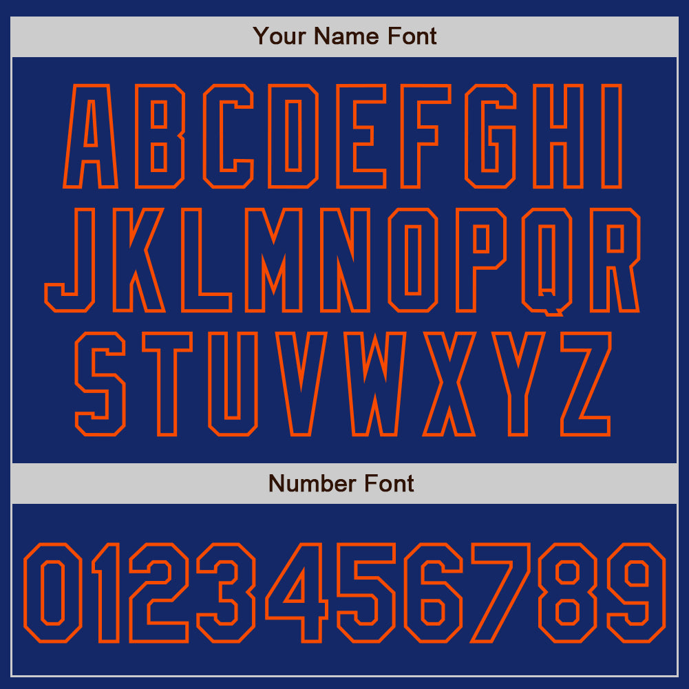 Personalized Royal Royal-Orange Bomber Full-Snap Varsity Letterman Jacket Team Custom Name and Number Custom Name Number Varsity Letterman Jacket - Personalized Royal Orange Bomber Jacket for Team sicheren Personalized Royal - Image 5