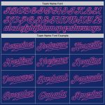 Personalized Custom Name and Number Authentic Baseball Jersey - Royal Pink Team Gear Personalized Royal Royal-Pink Authentic