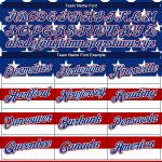Personalized American Flag Basketball Jersey with Custom Name & Number - Royal Red 3D Pattern Design Personalized Royal Royal-Red