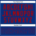 Custom Name and Number Personalized Royal-Red Authentic Baseball Jersey Sleeveless Personalized Royal Royal-Red Authentic