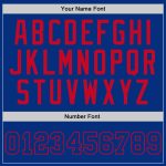Personalized Royal Red Basketball Jersey Custom Name and Number - Authentic Throwback Team Design Personalized Royal Royal-Red
